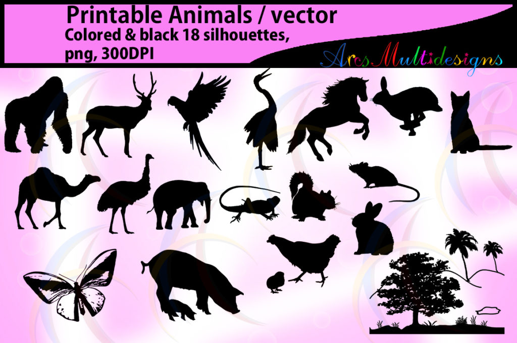 Animal Kingdom Silhouette: A Versatile Resource for Designers and Creators