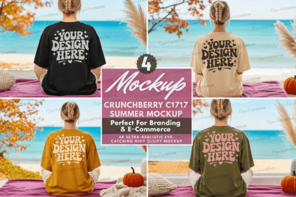 Beach T-Shirt Mockup Set