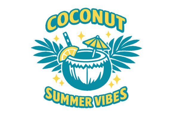 Coconut Summer Vibes SVG Bundle: A Creative Design Resource for Summer-Themed Projects