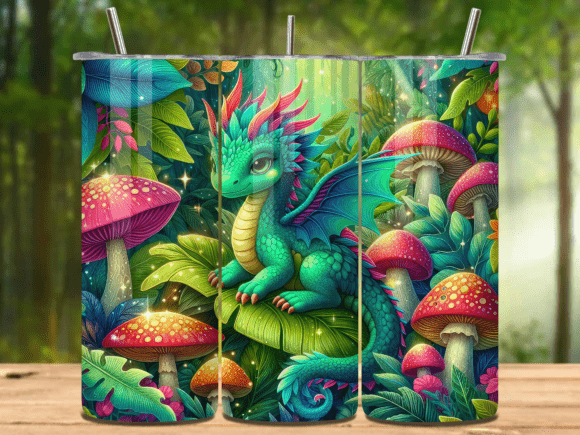 Cute Baby Dragon 20oz Tumbler Wrap V.17