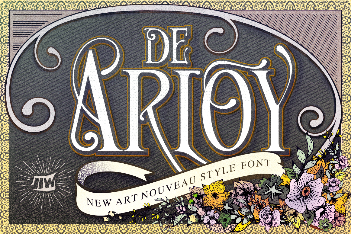 De Arloy: A Timeless Font Inspired by the Art Nouveau Movement