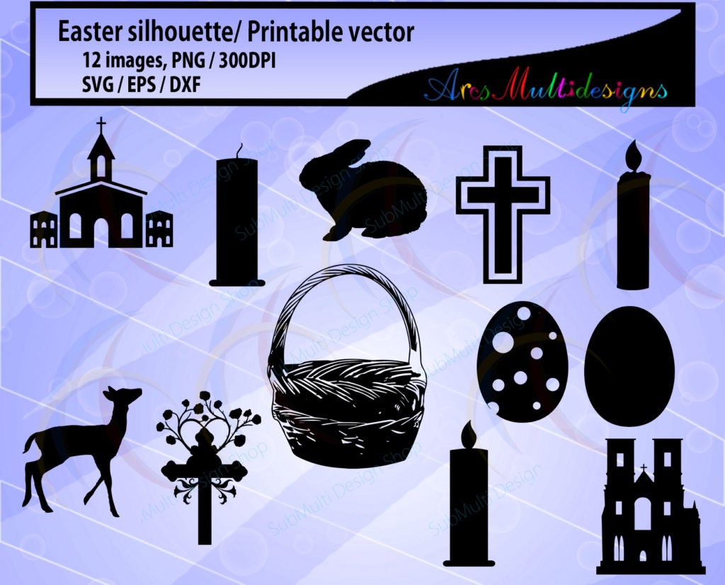 Easter Silhouette Clipart: A Versatile Resource for Creative and Professional Use