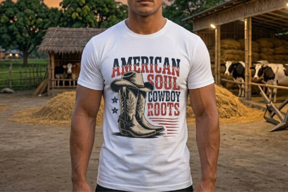 Embrace the Spirit of Freedom with American Soul Cowboy Roots SVG PNG
