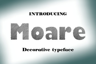 Exploring the Artistry of Moare Light: A Decorative Typeface for Modern Communication