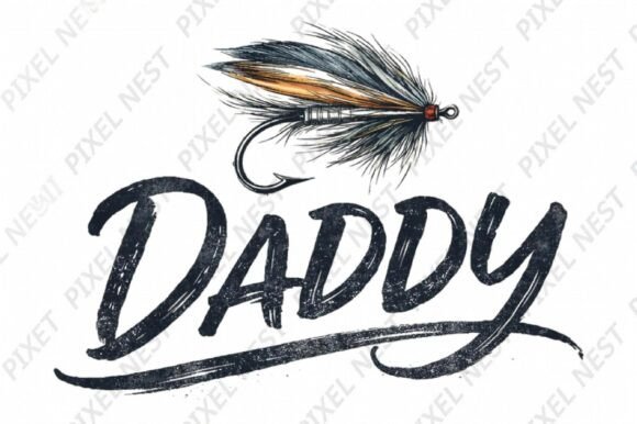 Fishing Daddy Sublimation PNG