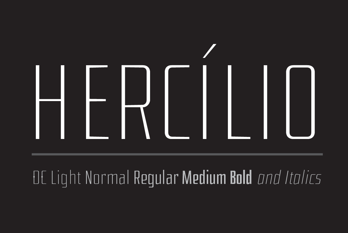 Hercílio: A Modern Typographic Family Inspired by Architecture and Design