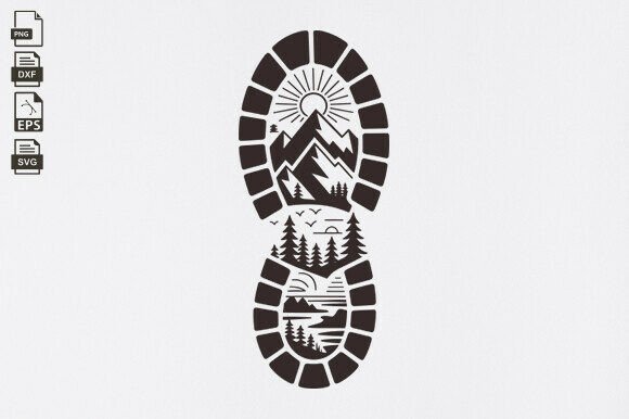 Hiker Boot Mountain, Outdoor Hiker Boot: A Digital Asset for Modern Creatives and Professionals