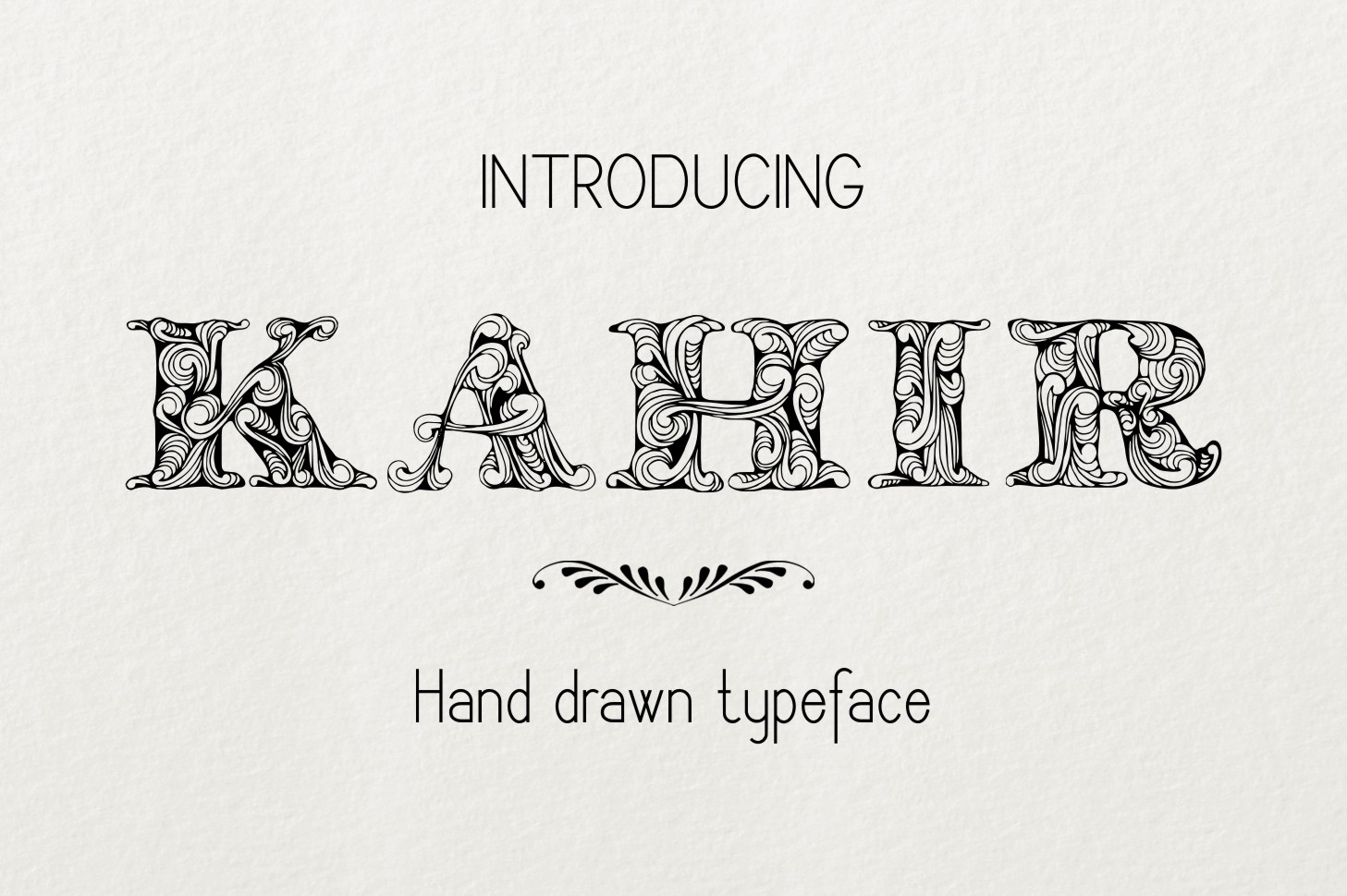 Kahir: A Hand-Drawn Font for Personalized Creativity