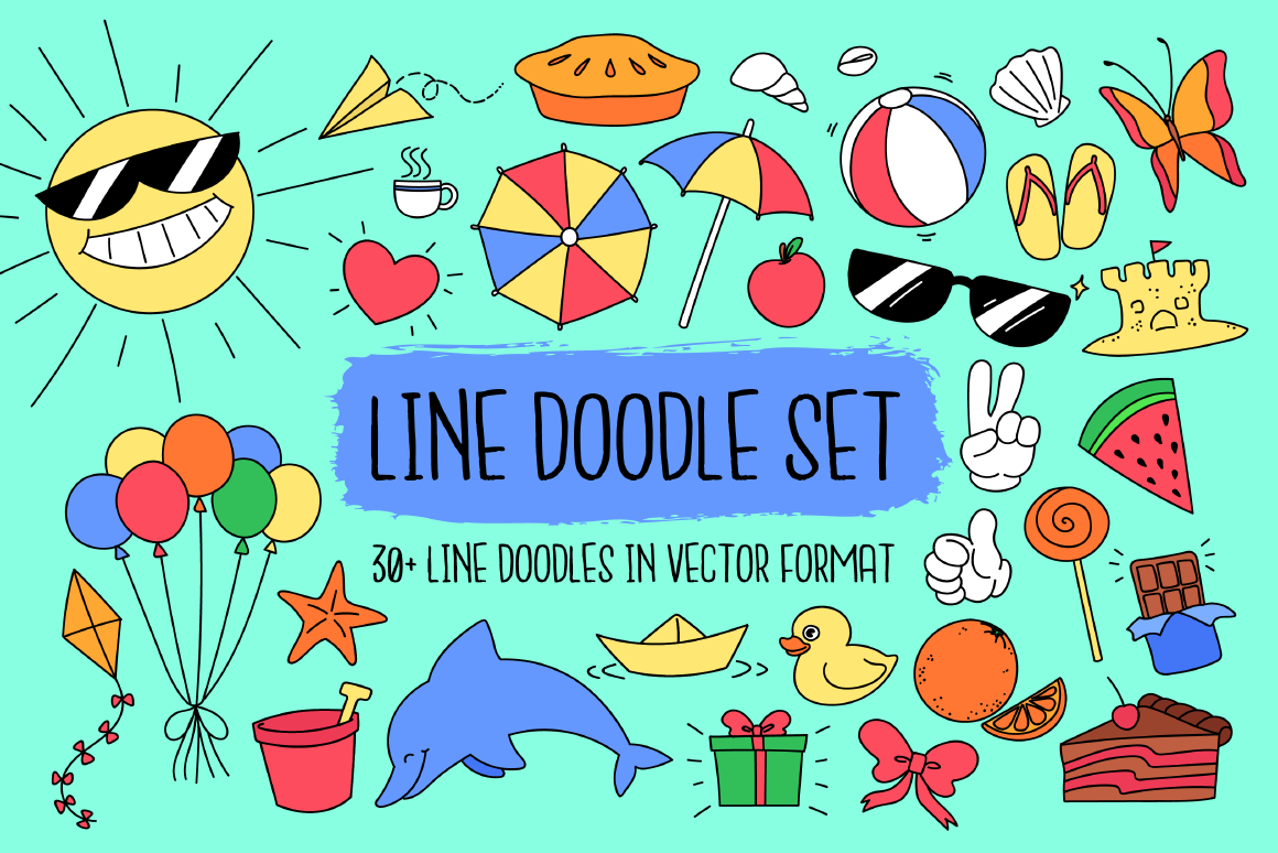 Line Doodle Set: A Versatile Tool for Creative Expression and Design