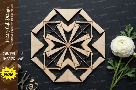 Loop Flower Laser Cut SVG for Creative Projects