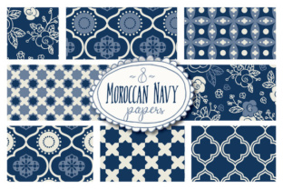 Moroccan Navy Patterns