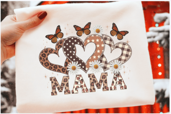 Stylish T-Shirt Design with Mama PNG for Creative Expression