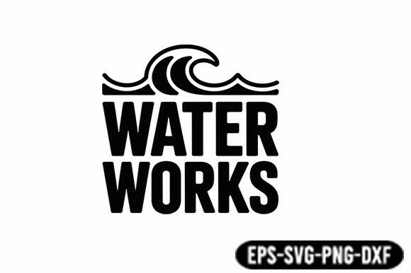 Water Works Plumbing Minimal SVG for Creative and Practical Projects