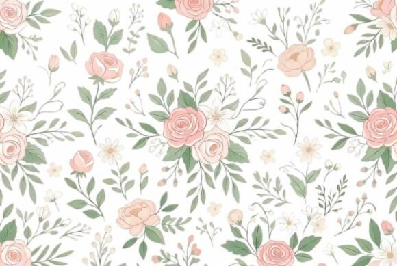 Watercolor Soft Bouquet with Green Leaf: A Versatile Design Asset for Creative Projects