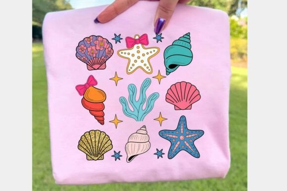 Wildflower Seashell Clam Summer Png: A Versatile Design for Creative Projects