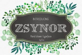 Zsynor: A Hand-Drawn Font for Creative Expression